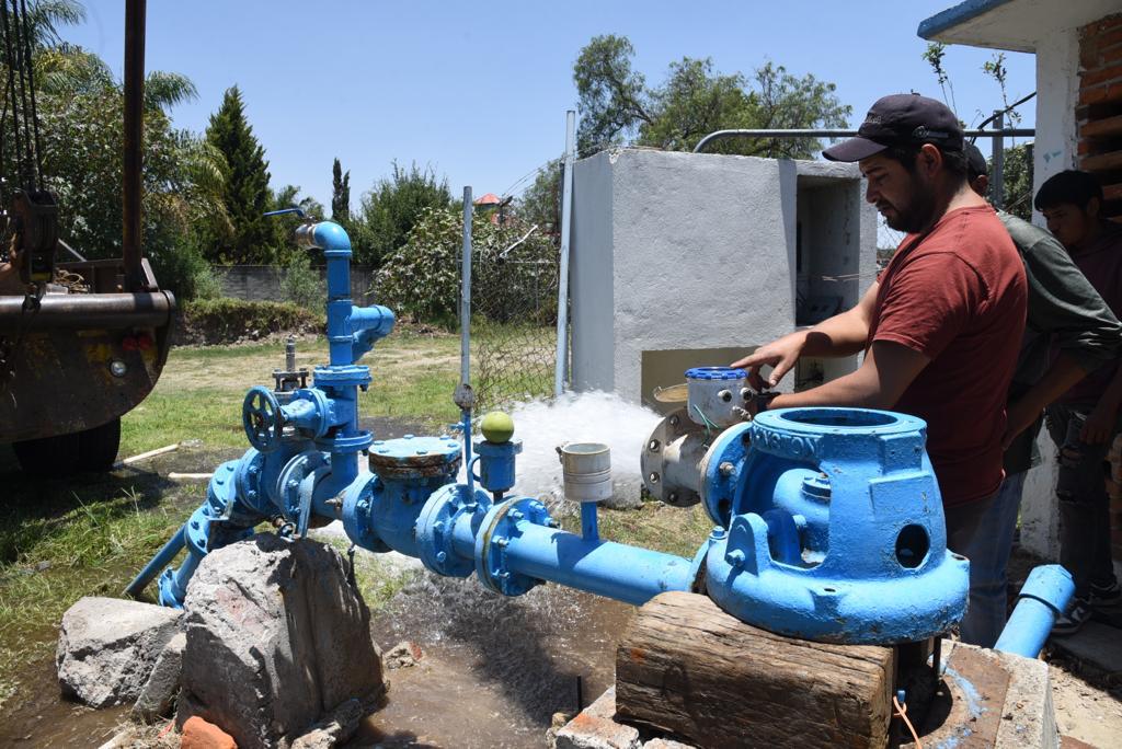 Realizan estudio de aforo en pozo de San Lucas Cuauhtelulpan, Tlaxcala
